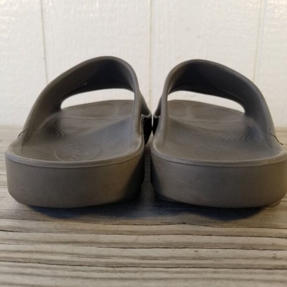 OOFOS Brown Recovery Slide Sandals Mens 9 Womens 11 main image 7